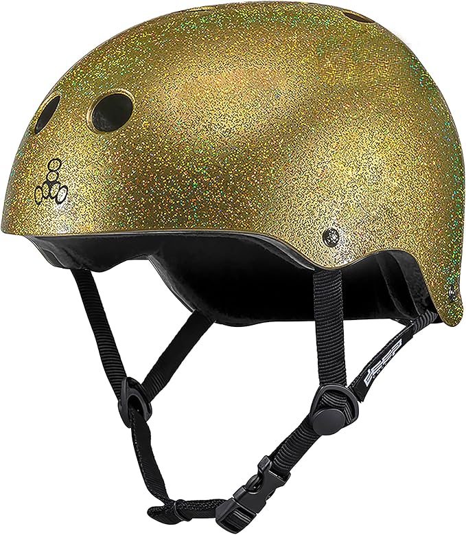 Triple Eight Deep Cover Helmet - Ideal for Skateboarding, Bicycling, BMX, and Roller Skating