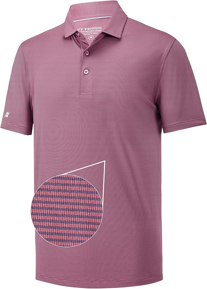 Mens Polo Shirts Short Casual Solid Stylish Dry Fit Performance Designed Collared Golf Polo Shirts for Men