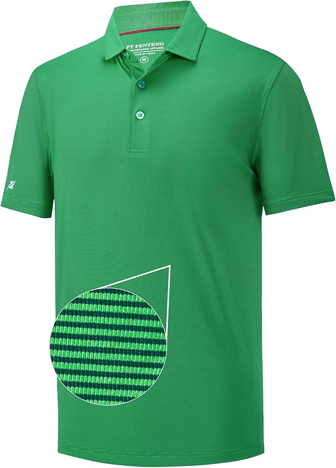 Mens Polo Shirts Short Casual Solid Stylish Dry Fit Performance Designed Collared Golf Polo Shirts for Men