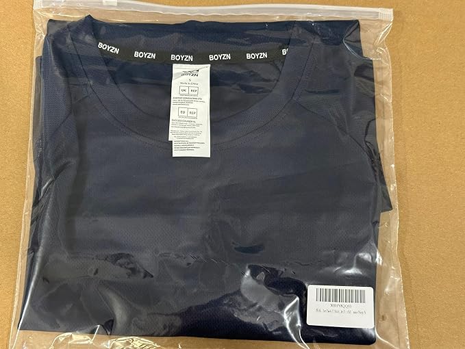 Boyzn 1, 3, 5 or 7 Pack Men's Workout Running Shirts, Dry Fit Moisture Wicking T-Shirt, Gym Athletic Short Sleeve Tee Shirts