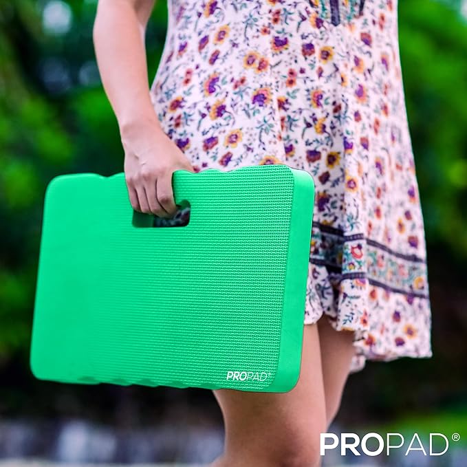 Thick Kneeling Pad, Garden Kneeler for Gardening, Bath Kneeler for Baby Bath, Kneeling Mat for Exercise & Yoga, Knee Pad for Work, Floor Foam Pad, Extra Large (XL) 18 x 11 x 1.5 Inches, Green