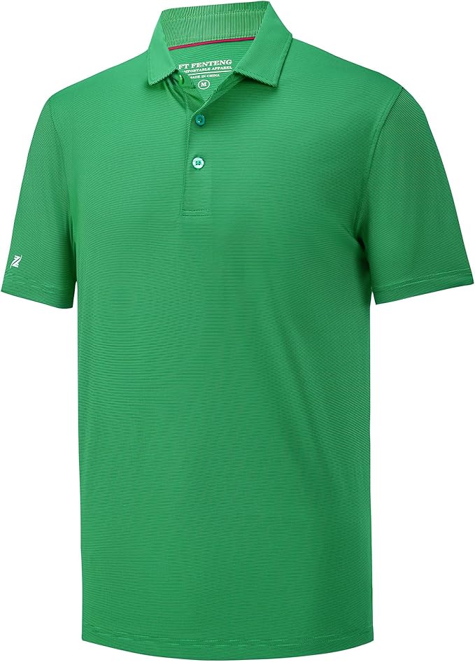 Mens Polo Shirts Short Casual Solid Stylish Dry Fit Performance Designed Collared Golf Polo Shirts for Men