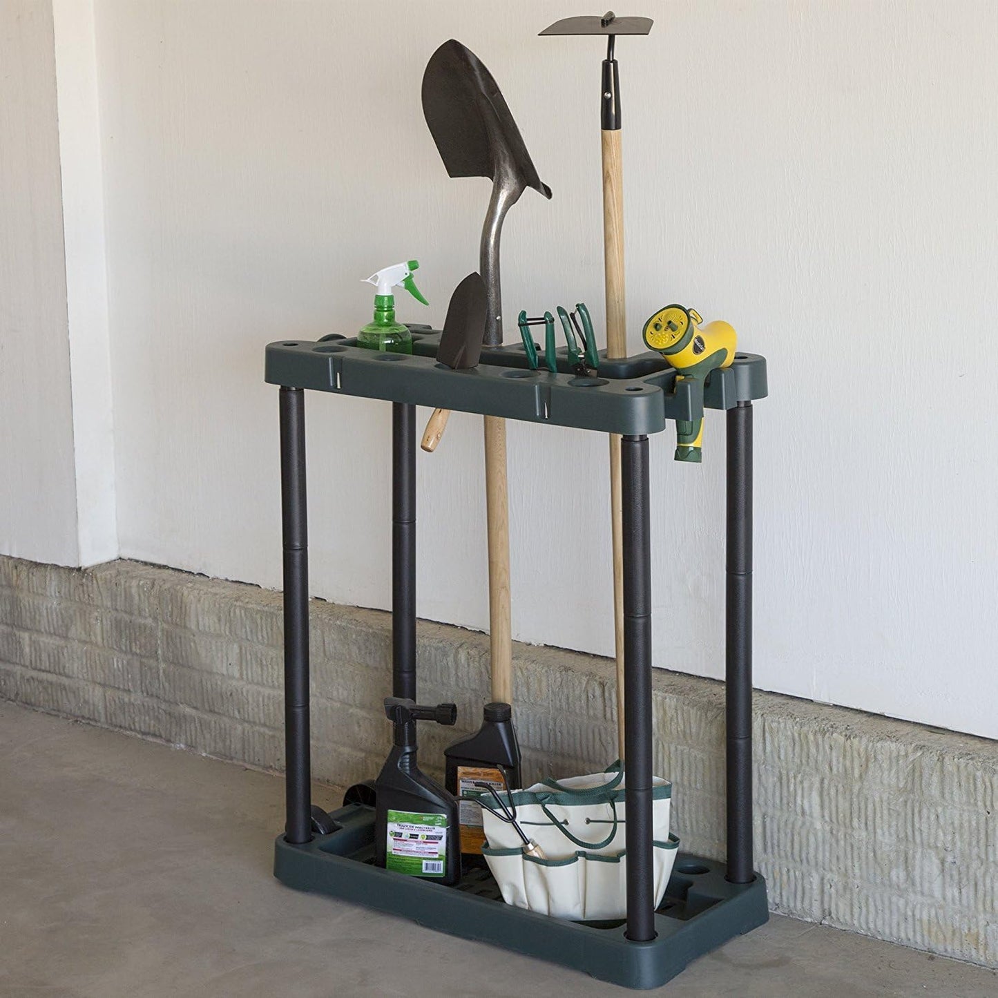 Garden Tool Organizer - Utility Rack, Holds Yard Tools - Garage Organizers and Storage Home Essentials by Stalwart - 40 Yard Tools, UNIT