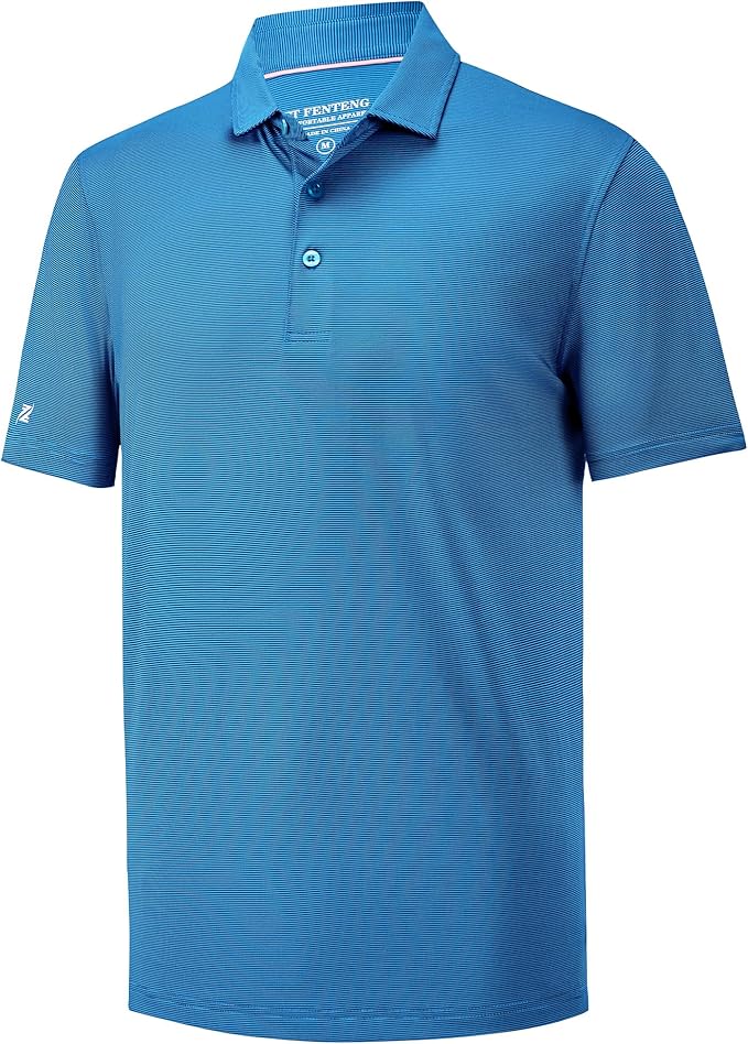 Mens Polo Shirts Short Casual Solid Stylish Dry Fit Performance Designed Collared Golf Polo Shirts for Men