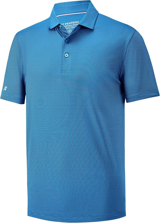 Mens Polo Shirts Short Casual Solid Stylish Dry Fit Performance Designed Collared Golf Polo Shirts for Men