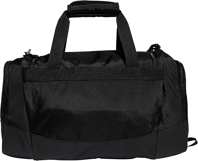 adidas Unisex Defender 4.0 Gym Duffel Bag for Men and Women, Black/Silver Metallic, Small (38L)