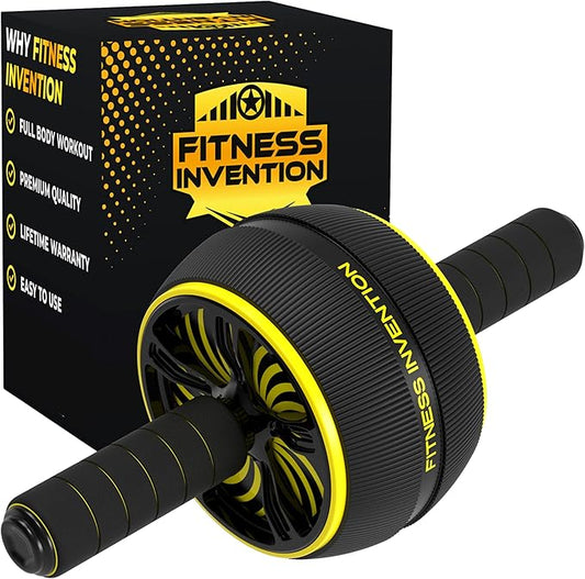 Ab Roller Wheel - Ab Wheel Roller & Knee Mat - Rueda Para Abdominales - Abdominal Wheel - Abs Roller for Men & Women - Home Gym Equipment