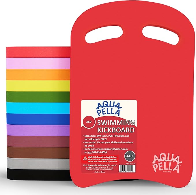 Aquapella Swimming Kickboard - One Size Fits All - A Great Training Aid for Children and Adults