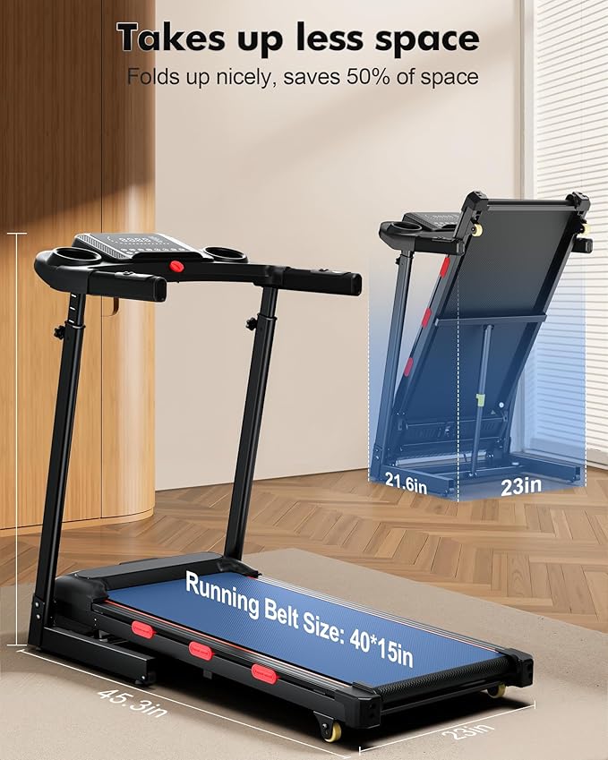 8.7MPH Walking Pad Treadmill for Home with Incline, 3.5HP Real Brushless Treadmill with Incline 350 lb Capacity, Double Deck Running Desk Treadmills Support App and Pre-Set Mode