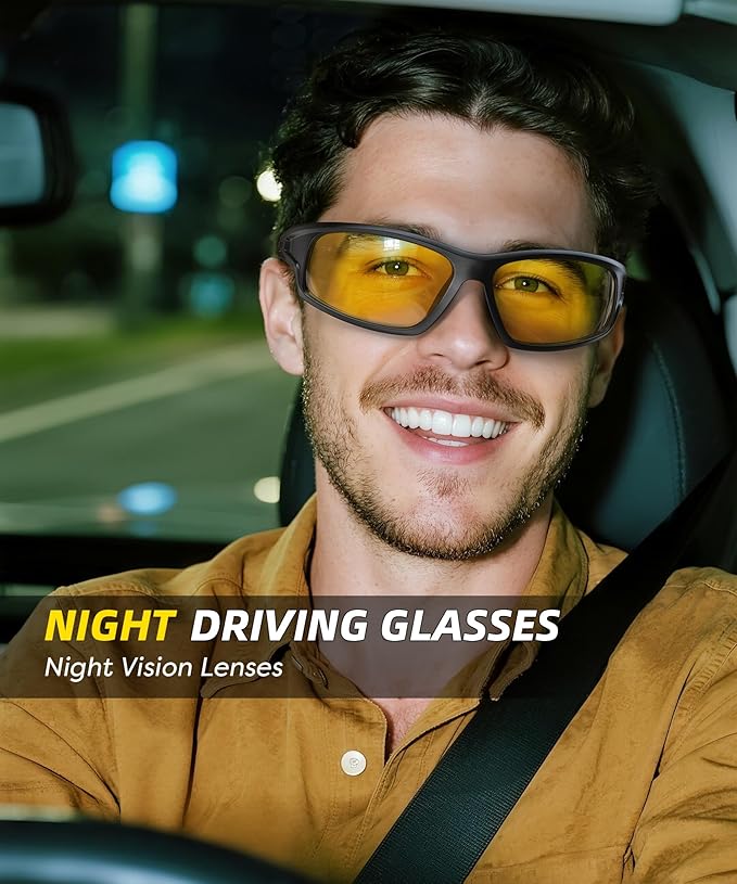 Polarized-Sunglasses-Men Sports Mens-Sunglasses: Sun-Glasses with UV400 Protection for Driving Golf Fishing Running