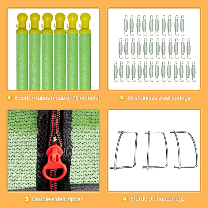 60" Indoor Outdoor Trampoline for Kids,MILUMILU Mini Baby Trampoline with Safety Enclosure Net, Basketball Hoop, Jumping Mat - Birthday Gifts for Children Boy Girl.