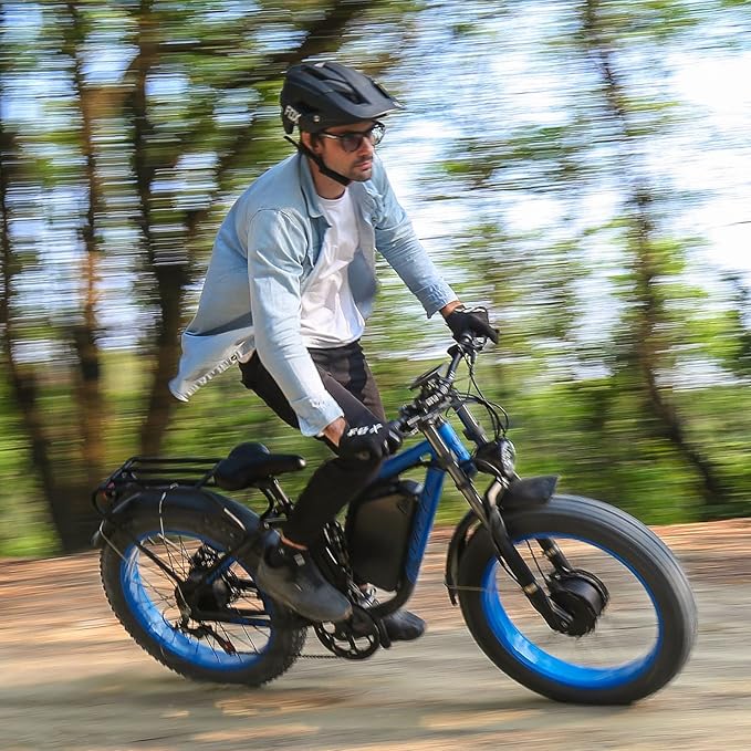 Peak 3000W Dual Motor Ebike for Adults, 48V 25AH Long Range Electric Mountain Bike, 30-34MPH Step-Thru Unlocked Electric Bike