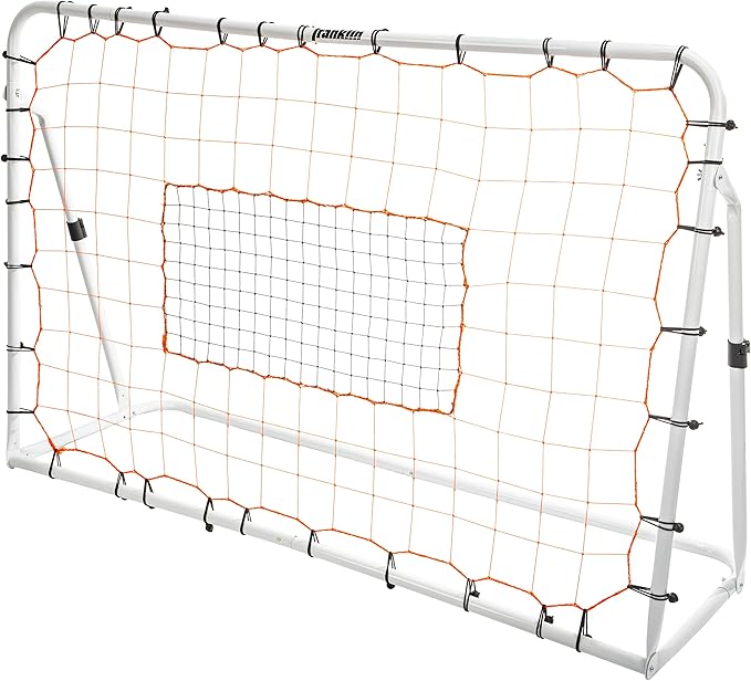 Franklin Sports Soccer Rebounder - Tournament Steel Rebounding Net - Perfect for Backyard Practice and Training - 12' x 6' & 6' x 4'