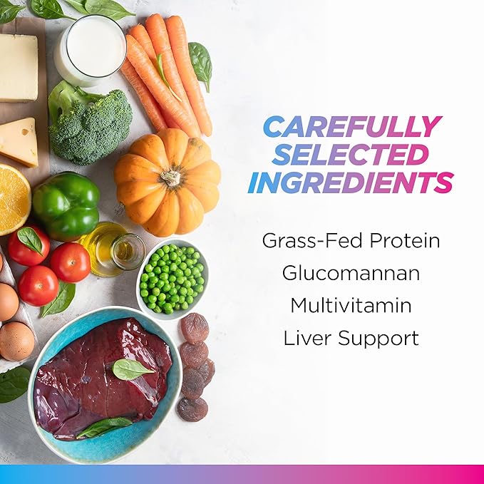 Livingood Daily Collagen Powder for Women & Men, Unflavored, Grass Fed Hydrolyzed Collagen Peptides, Protein & Multivitamins for Healthy Hair, Skin & Nails, Keto & Paleo, Gluten Free, 30 Servings