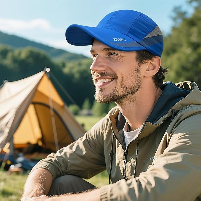 CLAPE Outdoor Sun Visor Hats Lightweight Waterproof Breathable Sports Hat UPF50+ Ultra Thin Cooling Baseball Hats