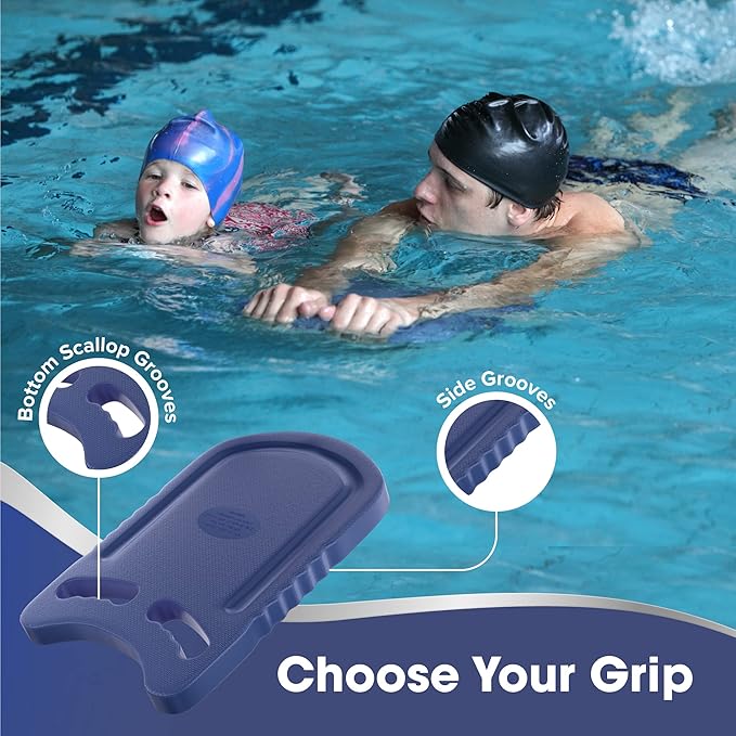 Kickboard Adult & Youth Swim Buoy Aid Leg Kick Exercise Training Float for Swimming Pool or Open Water Foam Equipment | High Buoyancy | Non-Slip | EVA Material & BPA Free