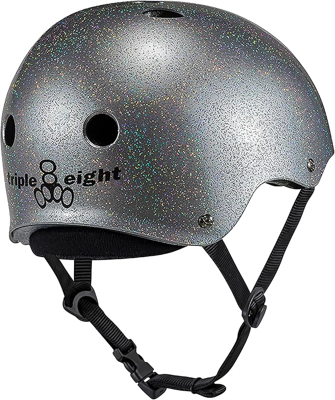 Triple Eight Deep Cover Helmet - Ideal for Skateboarding, Bicycling, BMX, and Roller Skating