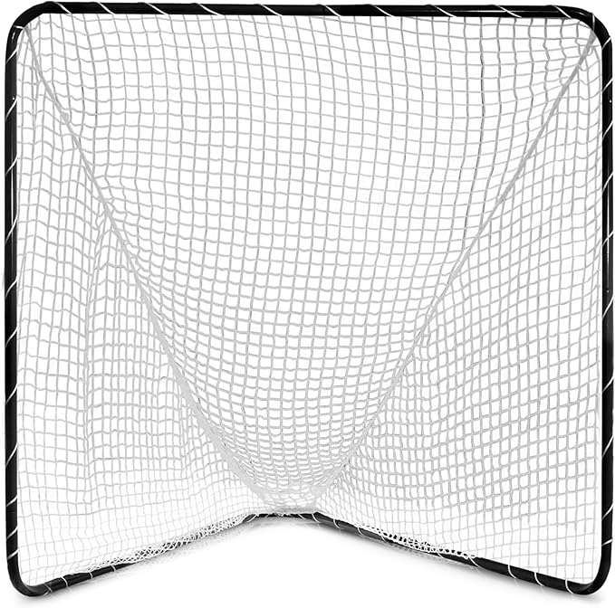 Velocity - Lacrosse Goal - Portable Steel Frame with Black Net, Perfect for Youth and Adult Training, Backyard Design