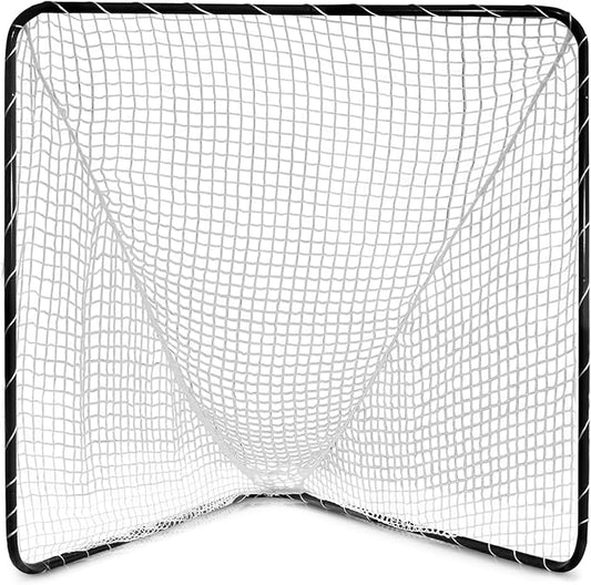 Velocity - Lacrosse Goal - Portable Steel Frame with Black Net, Perfect for Youth and Adult Training, Backyard Design