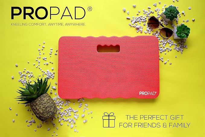 Thick Kneeling Pad, Garden Kneeler for Gardening, Bath Kneeler for Baby Bath, Kneeling Mat for Exercise & Yoga, Knee Pad for Work, Floor Foam Pad, Extra Large (XL) 18 x 11 x 1.5 Inches, Red