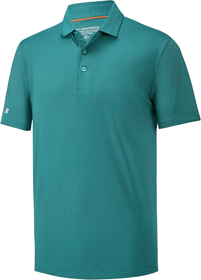 Mens Polo Shirts Short Casual Solid Stylish Dry Fit Performance Designed Collared Golf Polo Shirts for Men