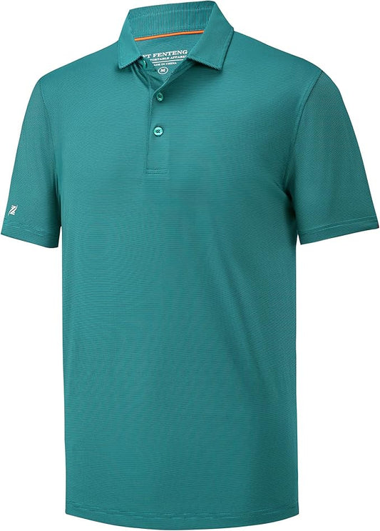 Mens Polo Shirts Short Casual Solid Stylish Dry Fit Performance Designed Collared Golf Polo Shirts for Men