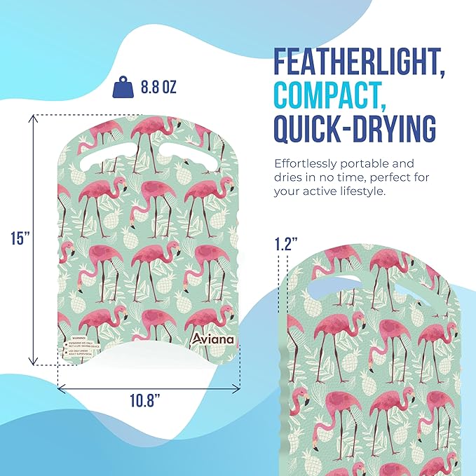 Junior Kickboard Buoy for Youth Children & Toddlers Swimming Aid & Exercise Training Board for Kids to Learn to Swim with Kick Boards in Pool BPA Free