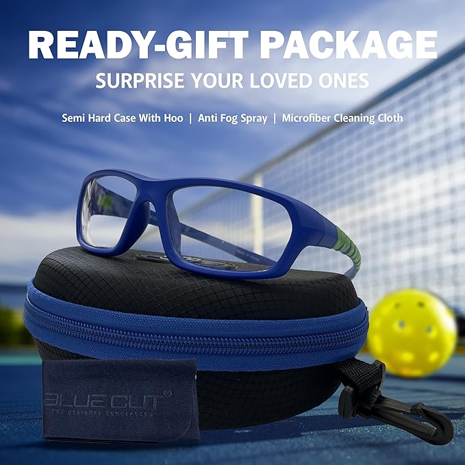BLUE CUT Sports Protection Goggles, Photochromic Lenses Safety Glasses for Basketball, Pickleball and Outdoor Sports