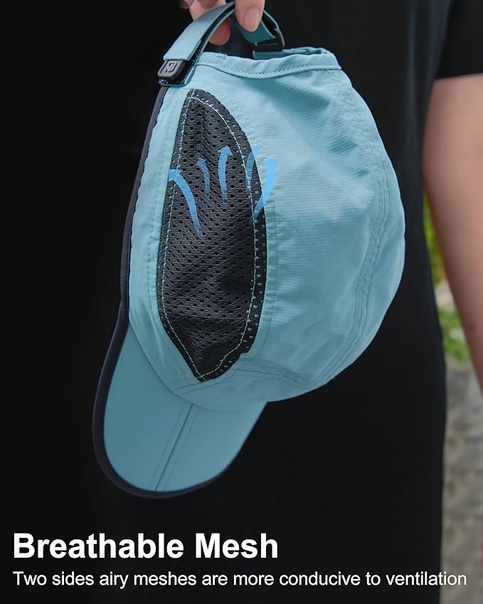 GADIEMKENSD Mens Folding Outdoor Hat Long Brim UPF 50+ Sun Protection