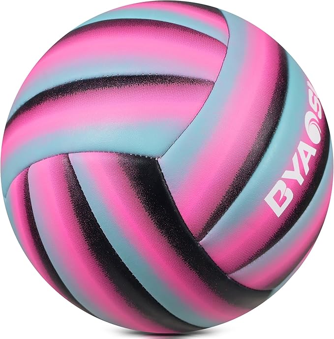 Soft Official Volleyball for Indoor Outdoor Beach, Size 5 Training Volleyball for Beginner Teenager Adult…