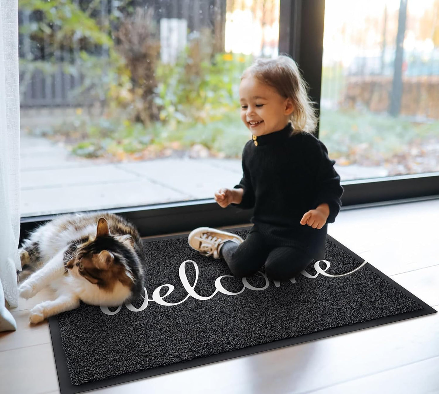 EARTHALL Funny Welcome Mats Outdoor, Front Door Mat for Outside Entry, Doormat Outside/Inside Entrance, Front Door Rugs for Entryway Indoor, Outdoor Mats for Home Entrance, Front Porch Decor 20"x32"