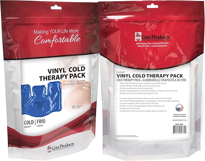 Core Products Flexible Vinyl Intense Cold Pack for Neck, Shoulders & Back - 11" X 15"