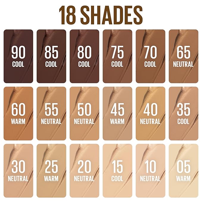 Maybelline Lifter Stix Multi-Use Face Stick - Contour, Bronzer, Concealer and Foundation Stick, All-In-One Creamy Face Makeup with Cranberry Seed Oil, 70, 1 Count