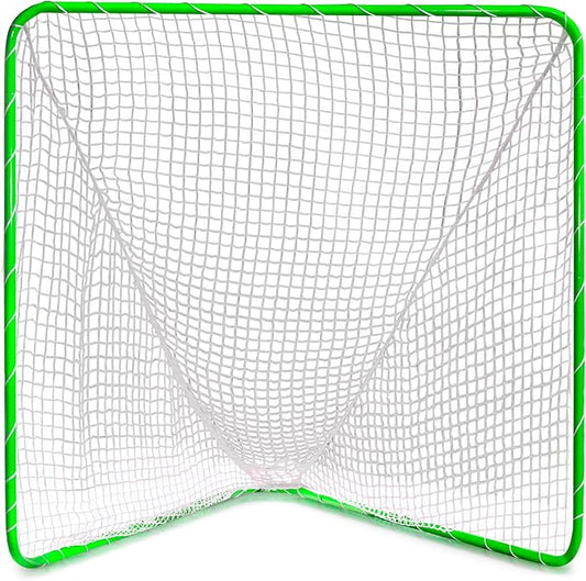 Velocity - Lacrosse Goal - Portable Steel Frame with Black Net, Perfect for Youth and Adult Training, Backyard Design