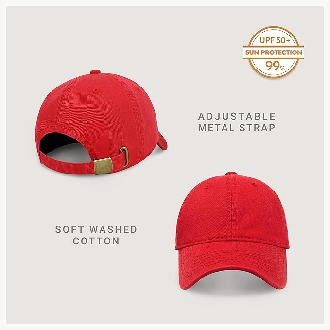 CHOK.LIDS Everyday Premium Dad Hat Unisex Cotton Baseball Cap for Men and Women Adjustable Lightweight Polo Style Curved Brim