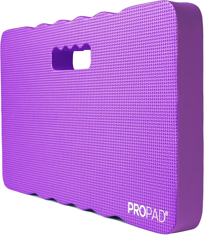 Thick Kneeling Pad, Garden Kneeler for Gardening, Bath Kneeler for Baby Bath, Kneeling Mat for Exercise & Yoga, Knee Pad for Work, Floor Foam Pad, Extra Large (XL) 18 x 11 x 1.5 Inches, Purple