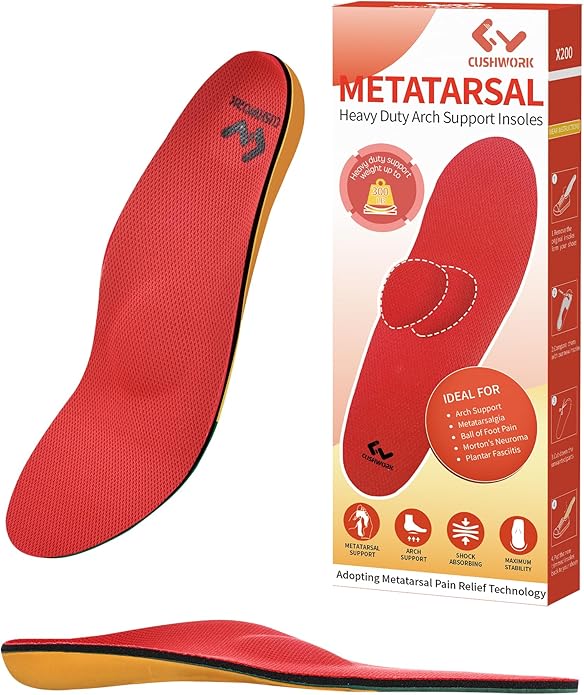 Metatarsalgia Insoles for Ball of Foot Pain,Morton's Neuroma,Arch Supports Insoles,Orthotic Insoles,Men Women Shoe Insert for Metatarsal,Foot Pain Relief