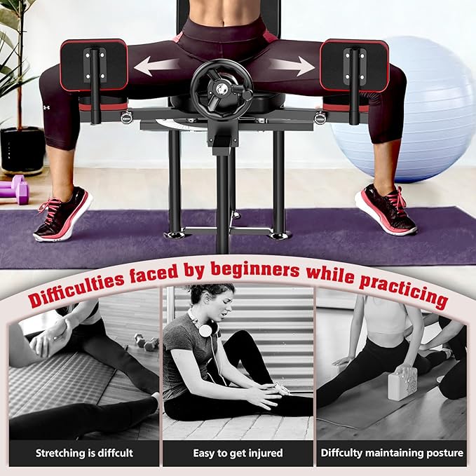 Leg Stretcher - Strength Training Leg Machines Heavy Duty Steel Split Training Equipment
