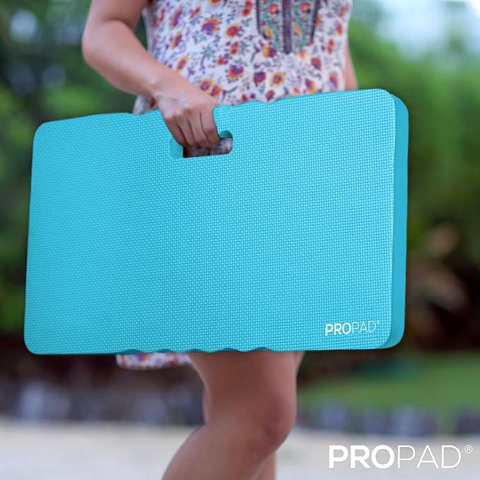 Thick Kneeling Pad, Garden Kneeler for Gardening, Bath Kneeler for Baby Bath, Kneeling Mat for Exercise & Yoga, Knee Pad for Work, Floor Foam Pad, 2X Large (XXL) 24 x 14 x 1.5 Inches, Light-Blue