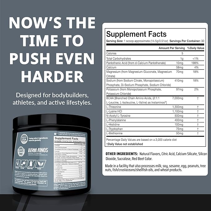 Granite Essential Amino Acids Powder for Muscle Recovery and Growth with 10g EAAs and 7g BCAAs - Soy-Free, Gluten-Free, 448g (30 Servings), Fruit Punch Flavor