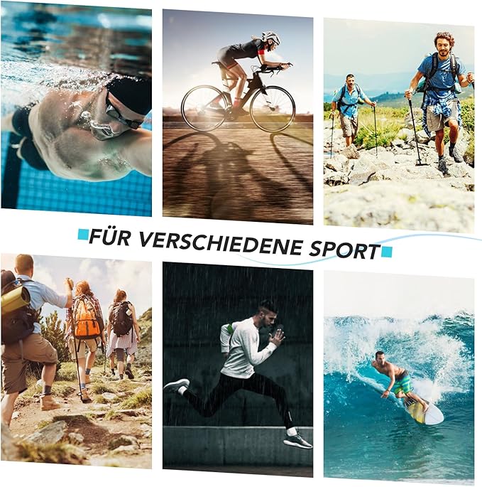 AGPTEK IPX8 Waterproof Mp3 Player with Screen, Multi-Functional Clip Music Player with Waterproof Headphones for Surfing Swimming Water Sports