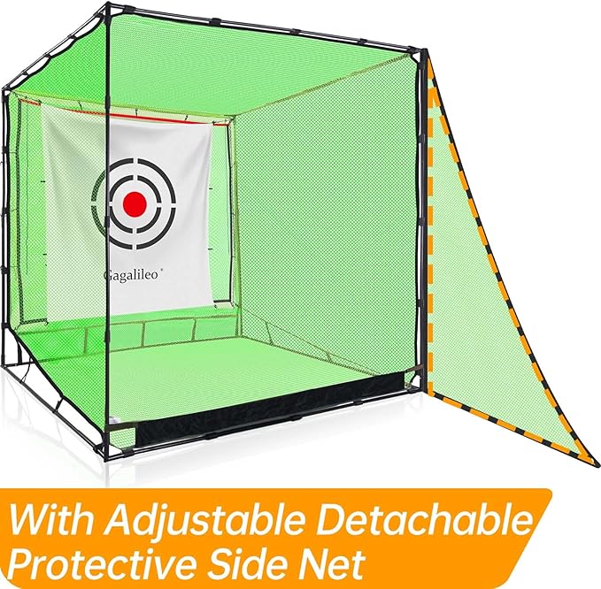 Golf Practice Hitting Nets for Backyard Driving Indoor Use Heavy Duty Practice Golf Driving Nets for Backyard Premium Portable Golf Impact Nets Cages with Frame