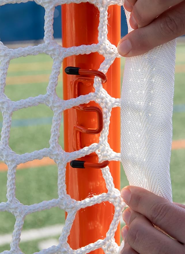 Velocity - Lacrosse Goal - Portable Steel Frame with Black Net, Perfect for Youth and Adult Training, Backyard Design