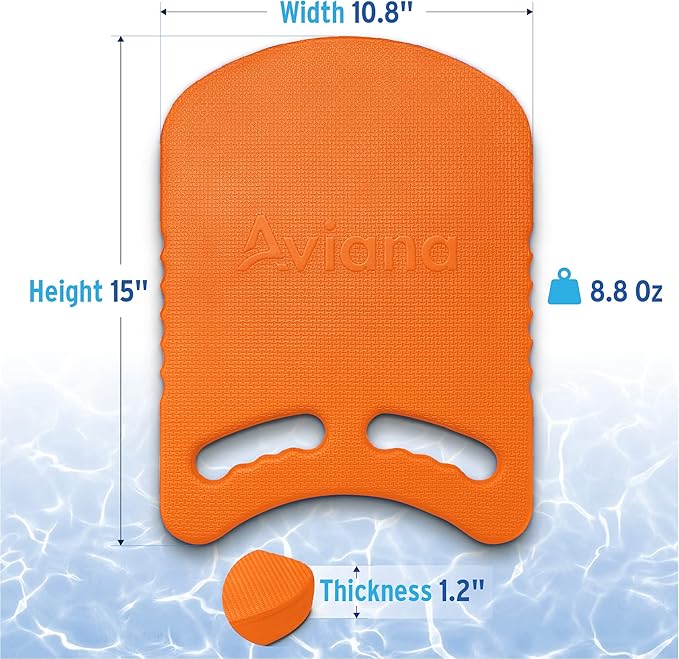 Junior Kickboard Buoy for Youth Children & Toddlers Swimming Aid & Exercise Training Board for Kids to Learn to Swim with Kick Boards in Pool BPA Free