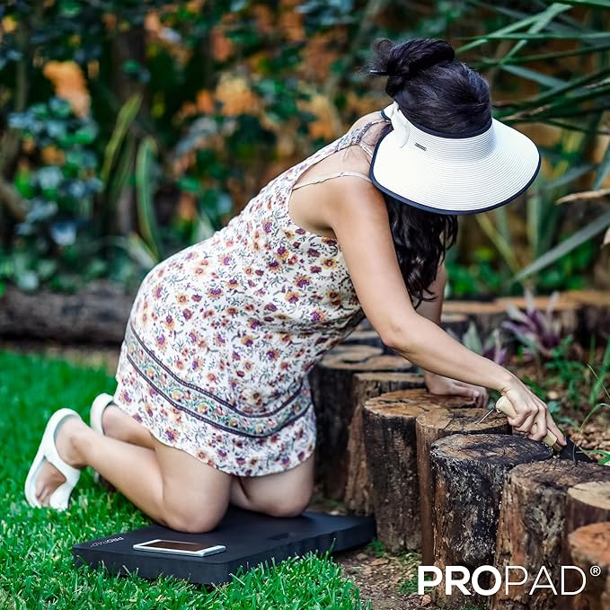 Thick Kneeling Pad, Garden Kneeler for Gardening, Bath Kneeler for Baby Bath, Kneeling Mat for Exercise & Yoga, Knee Pad for Work, Floor Foam Pad, Extra Extra Large (XXL) 24 x 14 x 1.5 Inches, Black