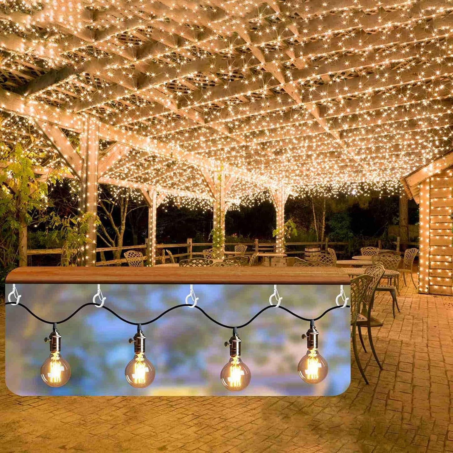 36 PCS Q-Hanger Hooks, Screw Hooks for Outdoor String Lights, Safety Buckle Design Cup Eye Hook for Hanging Christmas Lights, Plants, Mounted on Wall Ceiling, Include 1 Wing Nut Driver, White