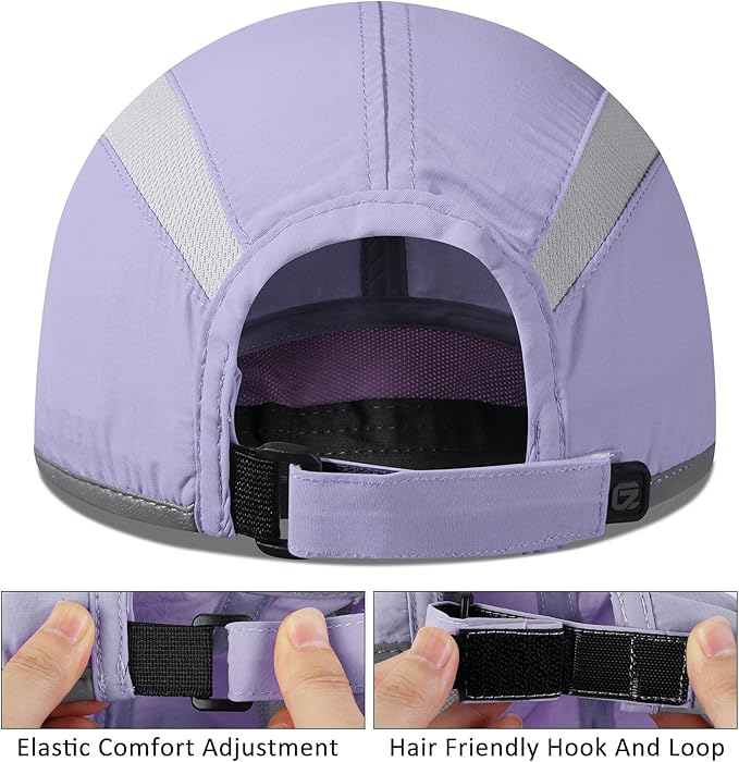 GADIEMKENSD Reflective Folding Outdoor Hat Unstructured Design UPF 50+ Sun Protection Sport Hats for Womens and Mens