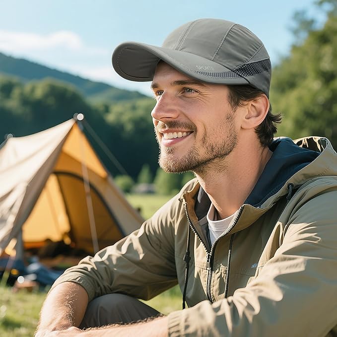 CLAPE Outdoor Sun Visor Hats Lightweight Waterproof Breathable Sports Hat UPF50+ Ultra Thin Cooling Baseball Hats