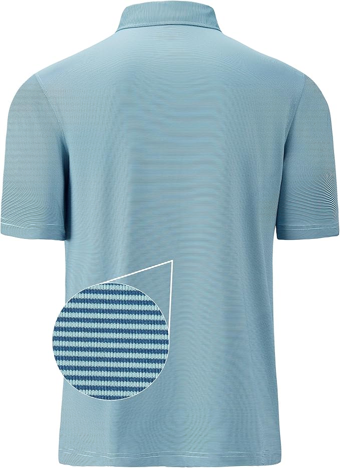 Mens Polo Shirts Short Casual Solid Stylish Dry Fit Performance Designed Collared Golf Polo Shirts for Men