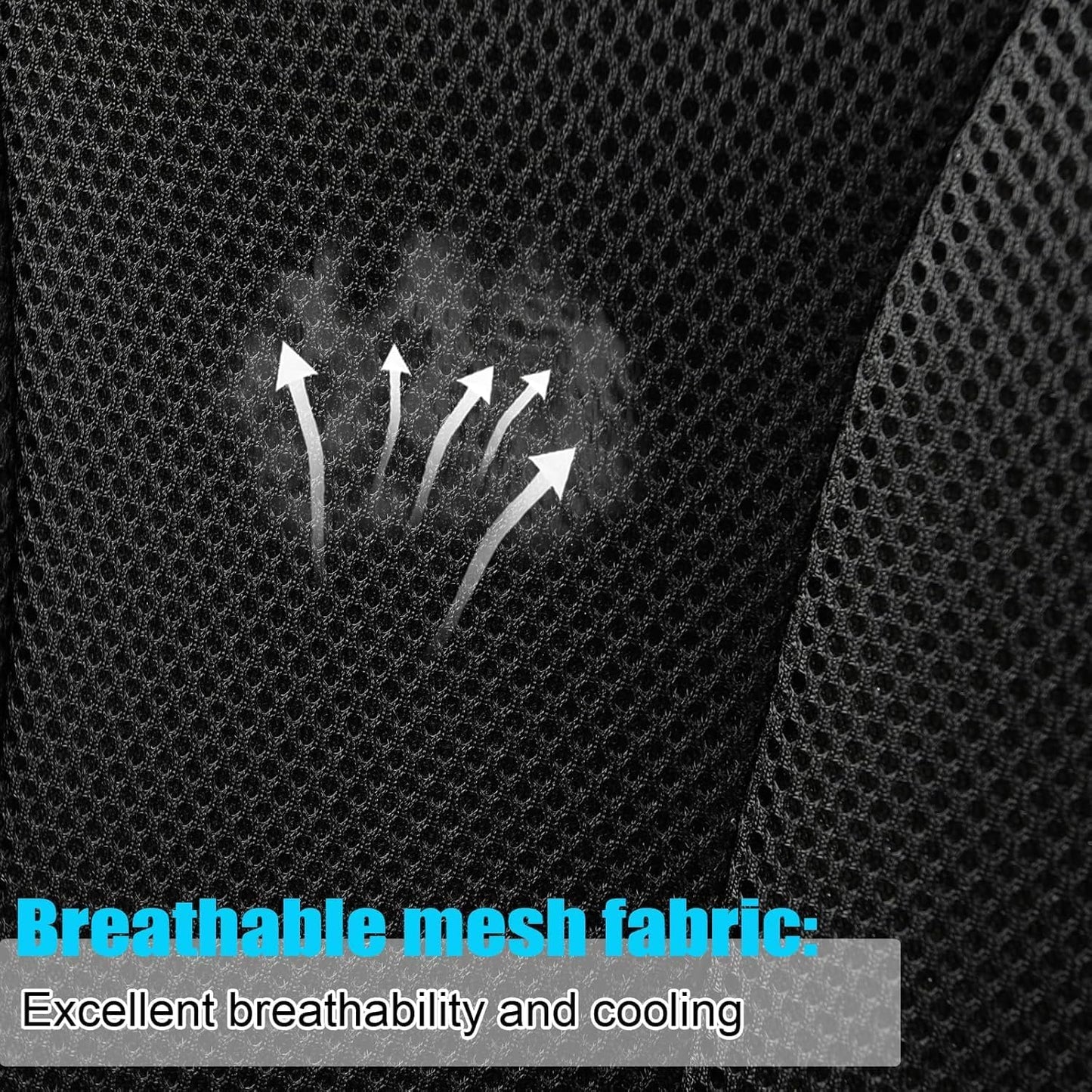 GIANT PANDA Fit Chevy Equinox Trax Malibu Blazer Trailblazer Traverse Tahoe Front Car Seat Cover, 3D Air Mesh Breathable Seat Protector, Gray（2-Pack